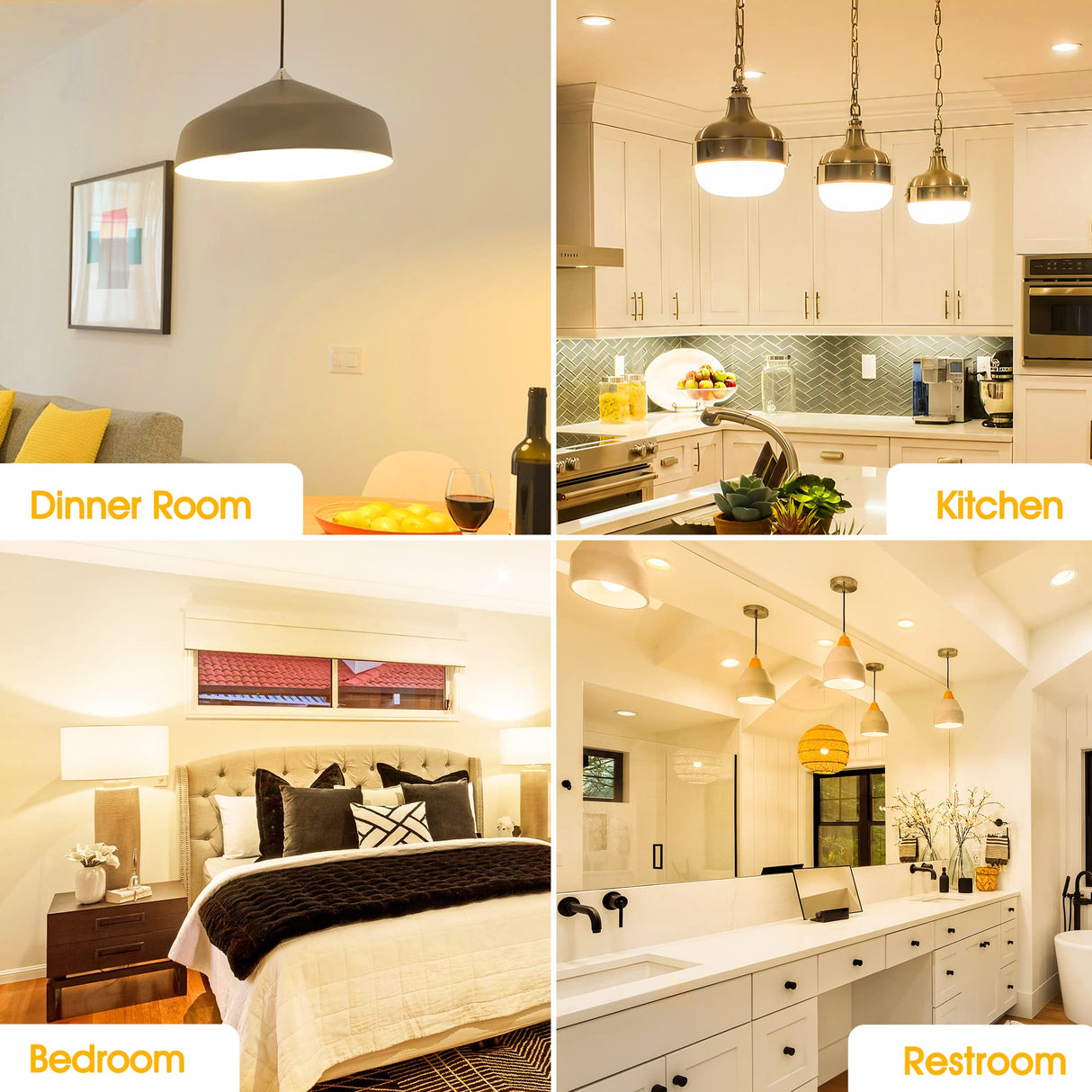 G25 LED Vanity Globe Light Bulb, 60W Equivalent Incandescent Bulbs for Vanity Bathroom Mirror Light Bulb, 3000K Soft White E26 Base Makeup Mirror Lights, Not-Dimmable Christmas Decor Lighting, 4 Pack EvaStary