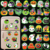 40PCS Halloween Crafts for Adults DIY Diamond Art: DIY Glow-in-The-Dark Refrigerator Magnets Stickers Kit, Magnetic Fridge Decor (Luminous) Eternity sky