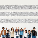 Colarr 3 Pack Giant Mandalas Coloring Posters 118 x 11.8 in Paper Jumbo Mandala Coloring Sheet Page Large Spring Flower Animal Drawing Banner for Kid Adult Home Classroom Wall Floor Art Craft Activity Colarr