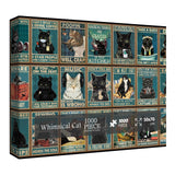 Cat Puzzle for Adult 1000 Piece, Kitty Kitten Collage Puzzles 1000 Pieces, Jigsaw Puzzles with Animals 1000 Piece for Adult BBOLDIN