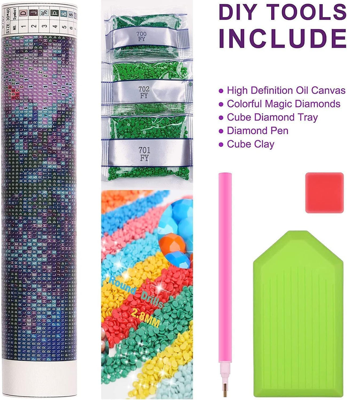 Meothan 5D Stained Glass Diamond Painting Kits for Adults, Tree of Life Diamond Art Kits for Adults Beginners, Tree Diamond Painting Full Round Drill Crafts Kit for Home Wall Decor Gift 12x12in Meothan