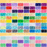 SJZWSD 6-Box Friendship Bracelet Making Kit - 16,000pcs Clay, Seed & Glass Beads Collection, Letter Beads, Charms SJZWSD