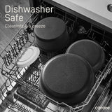 CAROTE 21pcs Pots and Pan Set Non Stick, Nonstick Induction Cookware, Detachable Handle Cookware Set, Dishwasher Safe, Removable Handle, RV Oven Safe Cookware, Midnight Black CAROTE