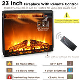 OKD Fireplace TV Stand for 65+ Inch TV, 33" Tall Highboy Farmhouse Entertainment Center w/ 23'' Electric Fireplace, Rustic Media Console w/Sliding Barn Door for Living Room, Light Rustic Oak OKD