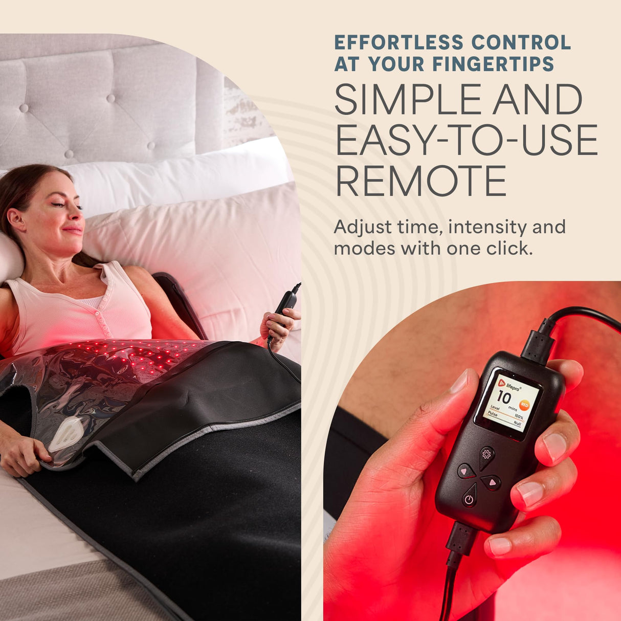 Lifepro Infrared Red Light Therapy for Body Blanket - Lessens Pain, and Enhances Recovery- Whole Body Care Mat with 3 Modes - Uses 660nm & 850nm Wavelengths LifePro