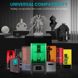 SUNLU Flexible 3D Printer Resin 2KG, 66A 3D Printing Resin for Printing Soft and Flexible Items, Bendable and Not Brittle, Fast Curing 405nm UV Photopolymer Resin. (2000G Gray) SUNLU