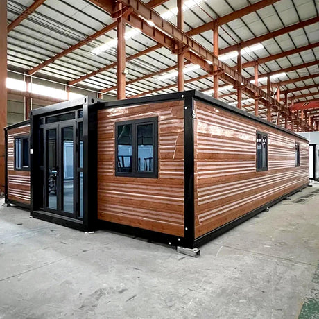 Tiny Homes for Sale Prefab Expandable Folding Modular Container Cabin Kit, Small Portable Mobile Tiny Houses to Live in for Adults with 3 Bedrooms, Kitchen and Bathroom, Casas Prefabricadas Para Vivir Generic
