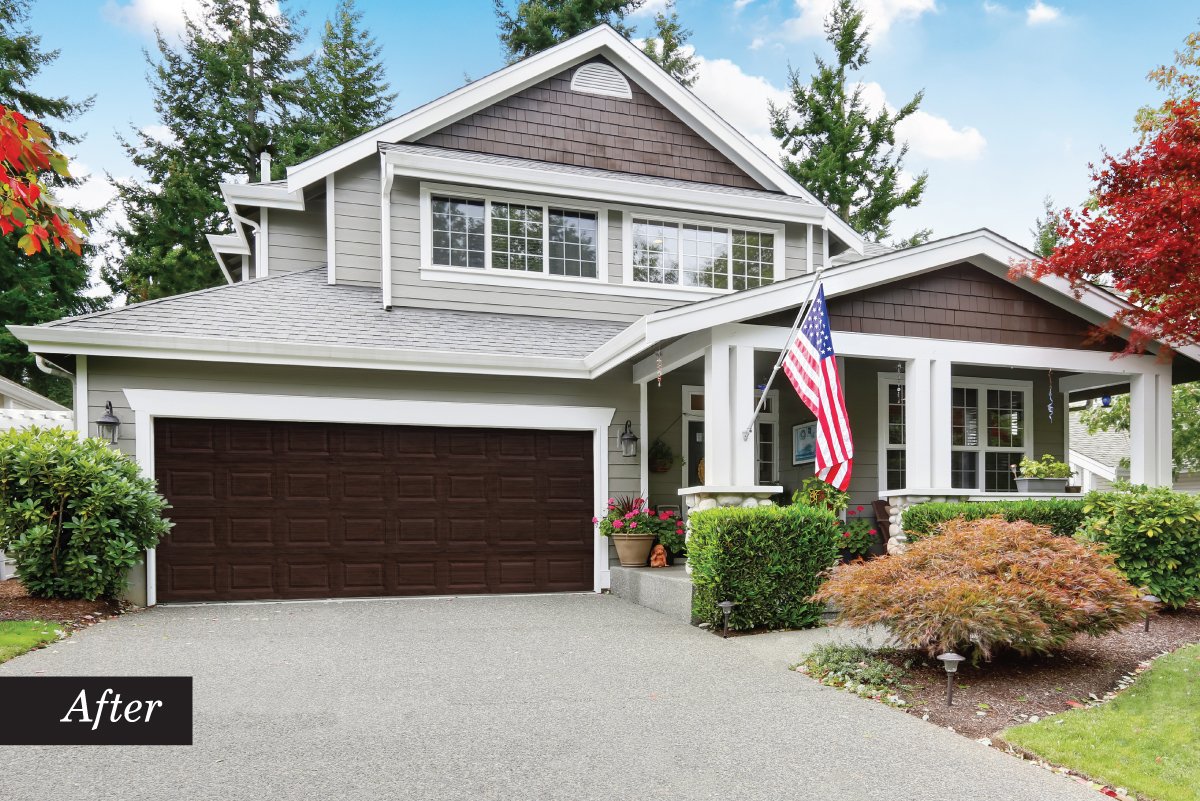 Wood Look Paint Kit for Garage Doors (Black Walnut) Giani