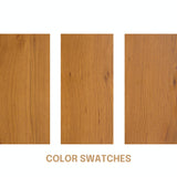 NTC Fly Queen Wooden Bed Frame - Solid Oak & Rubber Wood with Silent Slats, Rustic Oak Finish NTC