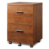 DEVAISE 2 Drawer Wood File Cabinet, Mobile Lateral Filing Cabinet with Storage, Letter Legal Size, Walnut DEVAISE