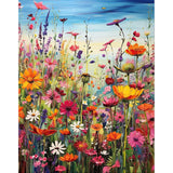 HITIRECOVI Wild Flowers Paint by Numbers Kits for Adults,Flower Paint by Numbers Kits,Adult Paint by Number Kits on Canvas Flowers,Home Wall Decor(16x20in) HITIRECOVI