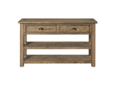 Martin Svensson Home Monterey Solid Wood Sofa Console Table - Reclaimed Natural Finish - Modern Farmhouse - Entryway Table with Two Spacious Drawers Martin Svensson Home