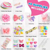 SYOKZEY Hair Accessories for Girls, Headband Making Kit,Toys Gifts for 3-12 Years Old Girls,Toys Age 6-8, Arts and Craft Kits, Birthday Presents DIY Christmas Basket Stuffers- 49 Pc SYOKZEY