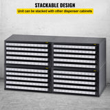 VEVOR Drill Bit Dispenser Cabinet, Five-Drawer Drill Bit Dispenser, 1/2" Reduced Shank Drill Bit Organizer Cabinet, Drill Dispenser Organizer Cabinet for Sizes 33/64" to 63/64" in 1/64" Increments VEVOR