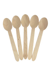 KingSeal Disposable Birch Wood Cutlery Spoons, Biodegradable and Earth Friendly, 6.25 Inch Length - 1 Pack of 100 pcs KingSeal