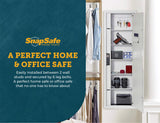 SnapSafe In Wall Tall Safe, Light Grey, 75414 - Hidden Gun Safe Provides Security for your Firearms & Valuables, Keypad Entry - Fits Between 2 Wall Studs, Flush Mount, Ideal for Home, Office SnapSafe