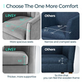 LINSY Swivel Accent Chair Ottoman Set: Velvet Small Barrel Chair with Foot Rest, Modern Reading Chair Upholstered Armchair with Footrest for Living Room Bedroom Study Room Office, Grey LINSY