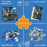 TangMosaic 1000 Piece Puzzle for Adults, Departure Jigsaw Puzzle, Impossible Puzzles Game, Interlock Perfectly No Dust, Home Decoration Puzzle, Gift for Friends, Parents, Kids, Couples TangMosaic