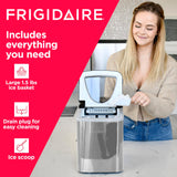 Frigidaire EFIC123-SS Counter Top Maker, Produces 26 pounds Ice per Day, Stainless Steel Frigidaire
