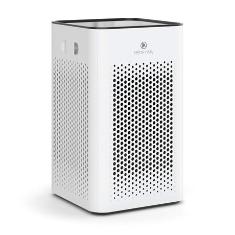 Medify MA-25 Air Purifier with True HEPA H13 Filter | 825 ft² Coverage in 1hr for Allergens, Smoke, Wildfires, Odors, Pollen, Pet Dander | Quiet 99.9% Removal to 0.1 Microns | White, 1-Pack Medify Air