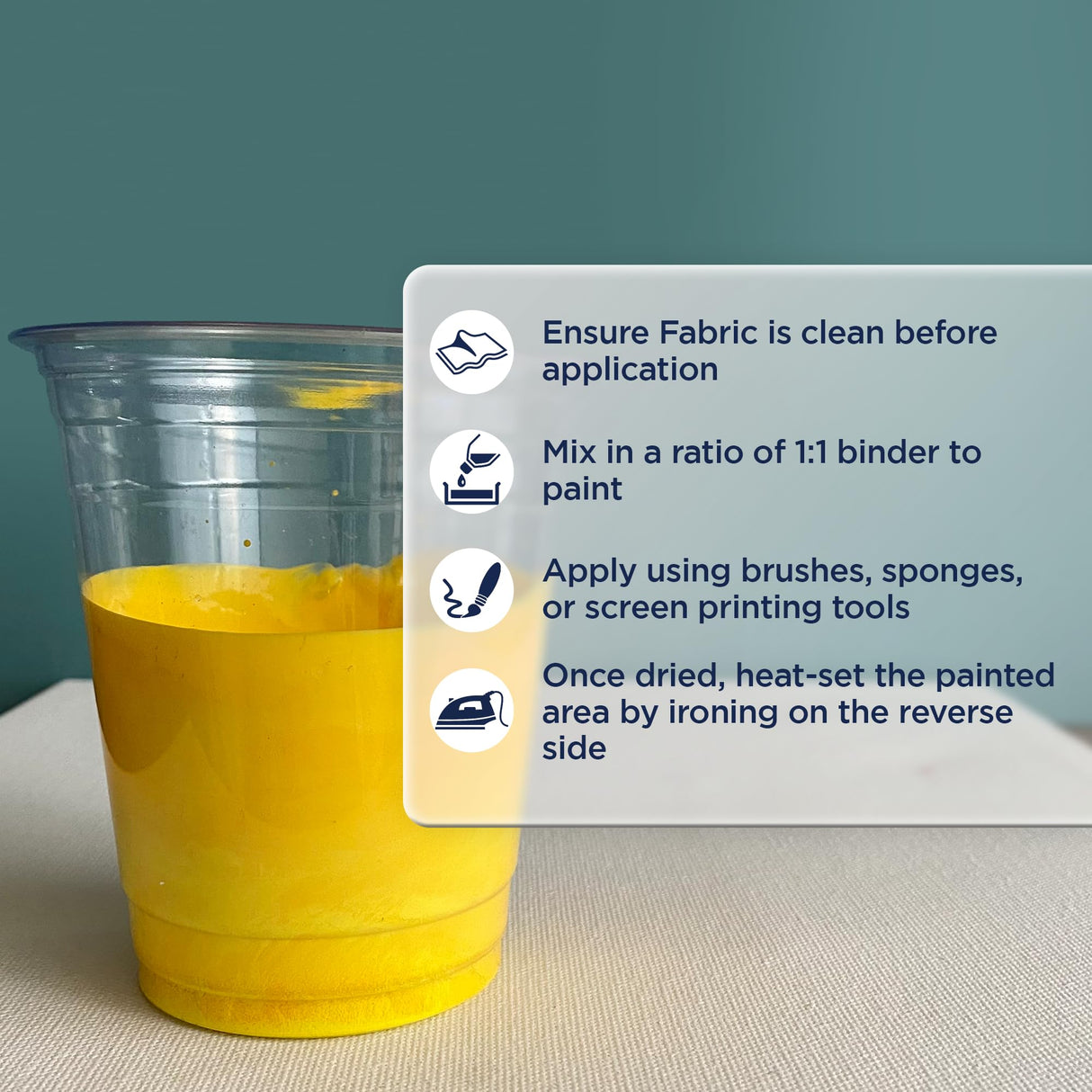 Bluebird Fabric Medium - 3.4 Fl Oz / 100 ML - Textile Medium for Fabric Painting, Prevents Flaking, Ideal for Clothes, Fabric Accessories, and More BLUEBIRD