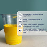 Bluebird Fabric Medium - 3.4 Fl Oz / 100 ML - Textile Medium for Fabric Painting, Prevents Flaking, Ideal for Clothes, Fabric Accessories, and More BLUEBIRD