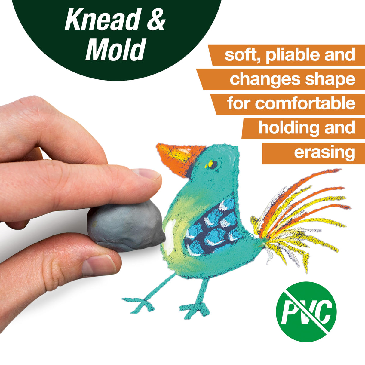 Faber-Castell Kneaded Eraser with Case, Grey Faber-Castell