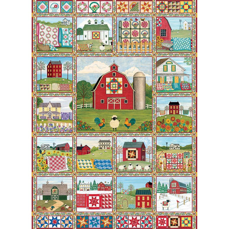 Cobble Hill 1000 Piece Puzzle - Quilt Country - Sample Poster Included Cobble Hill Puzzle Company Ltd.