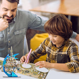 MU 3D Metal Puzzles for Adult Atlantis Palace, Lost World DIY Metal Model Kits Building Architecture Assembling Brain Teaser, Xmas Birthday New Year Girlfriend Gift Desk Home Decor MU