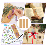 50 Pack Resin Bookmark Holder, 5.9 x 1.8 Inches Kraft Bookmark Sleeves Acrylic Bookmark Packaging Case Sublimation Bookmark Blank Sleeves for Display Wrapping Packaging Supplies Party Favor Gift Mozeat Lens