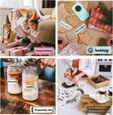 Phomemo D30 Label Maker Machine, Portable Bluetooth Mini Label Printer, Smart Phone Handheld Thermal Sticker Small Labeler Multiple Templates Font Icon Inkless for Home Office Phomemo