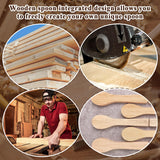 6Pcs Wood Carving Spoon Blank, Unfinished Wood Carving Spoon, 6.5IN, Blanks Carving Wood for Handicraft Enthusiasts ZMLTLMG