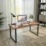 Metal Table Legs 28 inch Height x 17.7 inch Wide with Adjustable Protector Feet, Industrial & Rustic Style Heavy Duty Metal Furniture Legs for Desk/Table, (Bear Up to 800lb), Black, Set of 2 Patavinity