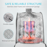 VIVOHOME Portable Personal Steam Sauna Spa with 1.8L 800 Watt Steam Generator, Foldable Chair, Home Sauna Spa Tent for Detox Relaxation, Silver Gray VIVOHOME