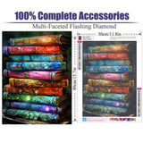 Book of Wonders Diamond Art Kits for Adults,DIY 5D Diamond Painting Kits for Beginners, Round Full Drill Diamond Dots Paintings,Diamonds Pictures Gem Art for Adults Crafts Home Decor 12x16 Inch puonidwo