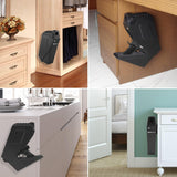 MAXSafes Gun Safe, Drop Down Handgun Safe with Super Biometric Finger Vein Recognition lock, 3 Ways Quick Access, Biometric Pistol Safe for Car, Nightstand, Wall Mount, Desk, Vehicle CA DOJ approved MAXSafes