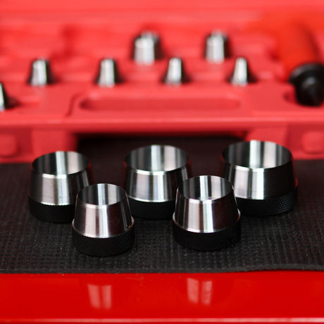 ABN Hollow Punch Kit Leather Punches Tools Hole Punch Set Gasket Punch Set Gasket Cutter 3/16 to 1-3/8in (5-35mm) ABN