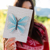 WEBEEDY DIY 3D String Art Kit for Adults Beginners, Butterfly Craft Kit, Include All Necessary Accessories and Frame, Christmas Home Wall Decorations Unique Gift WEBEEDY