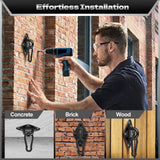 Hammock Hooks Hanging kit- Hammock Hooks Heavy Duty with 4Pcs M10 304 Stainless Steel Pad Eye Hooks, 4Pcs 10MM Snap Hooks,16Pcs Heavy-Duty Screws- Hammock hook for Wall/Ceiling Mount Indoor & Outdoor XIEKRAB