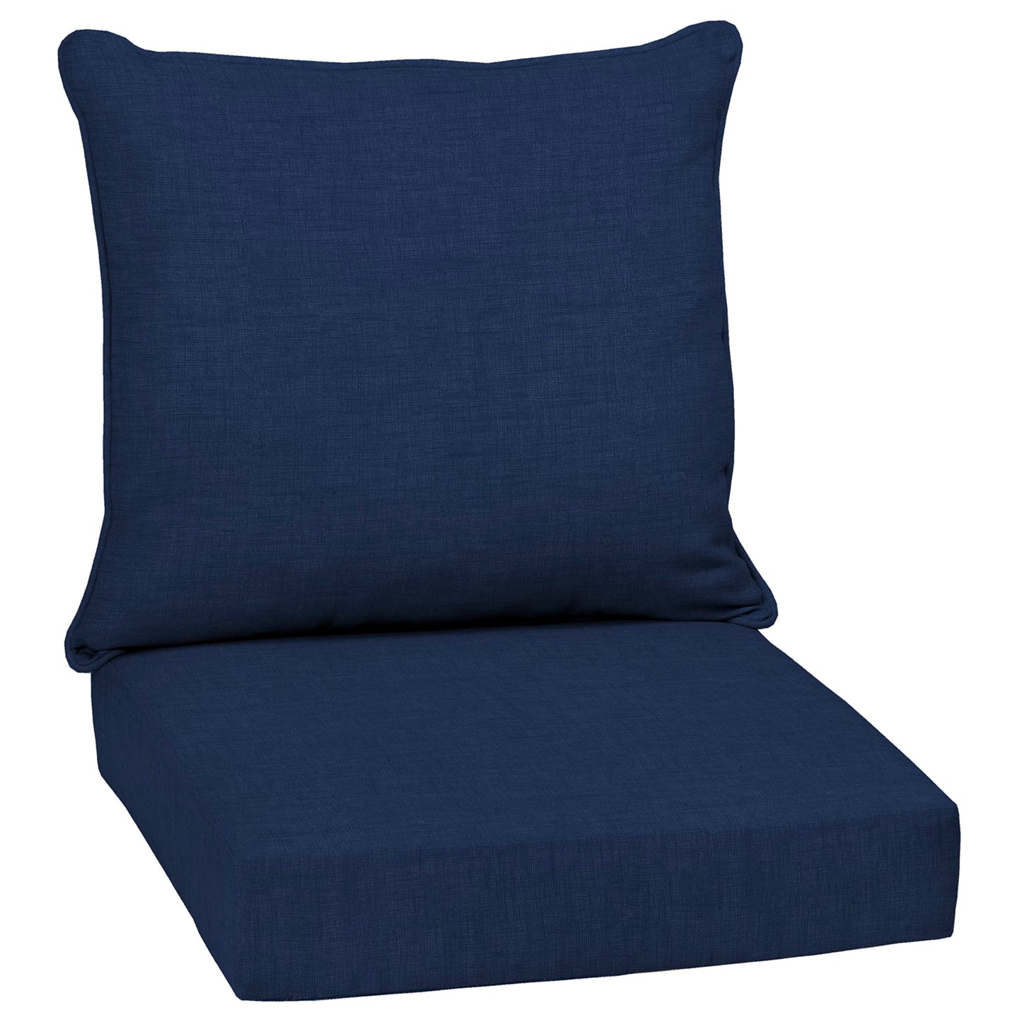 Arden Selections Outdoor Deep Seat Set, 24 x 24, Rain-Proof, Fade Resistant, Deep Seat Bottom and Back Cushion 24 x 24, Sapphire Blue Leala - WoodArtSupply