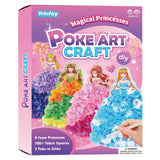 Poke Poke Art and Crafts kit for Kids, DIY 8 Magical Princesses & 6 Accessories, Pretty Princess Game Toys for Girl 6-8 8-12, Gifts for Boys & Girls Ages 6 7 8 9 10 11 12 Years Old Yrinfay