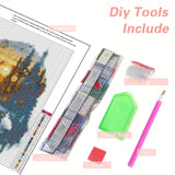 DIYCYCY Forest Bear Diamond Art Kits for Adults,DIY 5D Diamond Painting Kits for Beginners, Round Full Drill Diamond Dots Paintings,Diamonds Pictures Gem Art for adults Crafts Home Decor 13.78x13.78in DIYCYCY