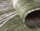 Unique Loom Outdoor Botanical Collection Area Rug - Leaf (5' 1" x 8' Rectangle, Green/ Ivory) Unique Loom