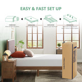 Dyonery Twin Mattress - 6 Inch Green Tea Memory Foam Mattress- Twin Mattress in a Box - CertiPUR-US Certified Fiberglass Free Mattress - Cooling Gel Layer - Medium Firm - 75" x 38" Dyonery