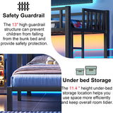 Triple Bunk Beds for Kids with LED Light,Metal 3 Beds Bunk Bed with USB Charge Station & Storage Shelf, Convertible Three Bunk Beds for Girls Boys Teens,Can be Separated into 3 Beds, Black MoproBeti