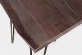 Jofran Nature's Edge Modern Solid Wood Natural Live Edge Chairside End Table, Slate Jofran Inc.