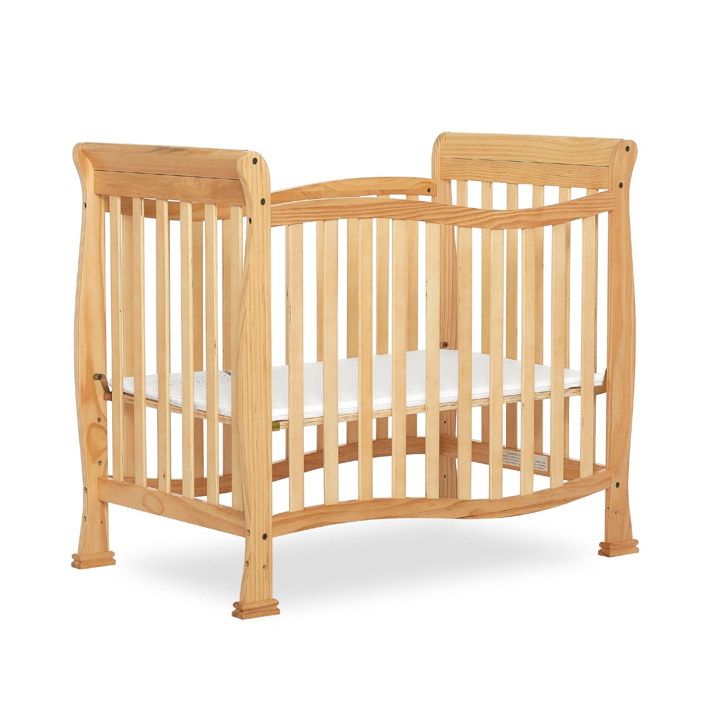 Dream On Me Violet 4-In-1 Convertible Mini Crib In Natural, Greenguard Gold Certified, JPMA Certified, 3 Position Mattress Height Settings, Non-Toxic - WoodArtSupply