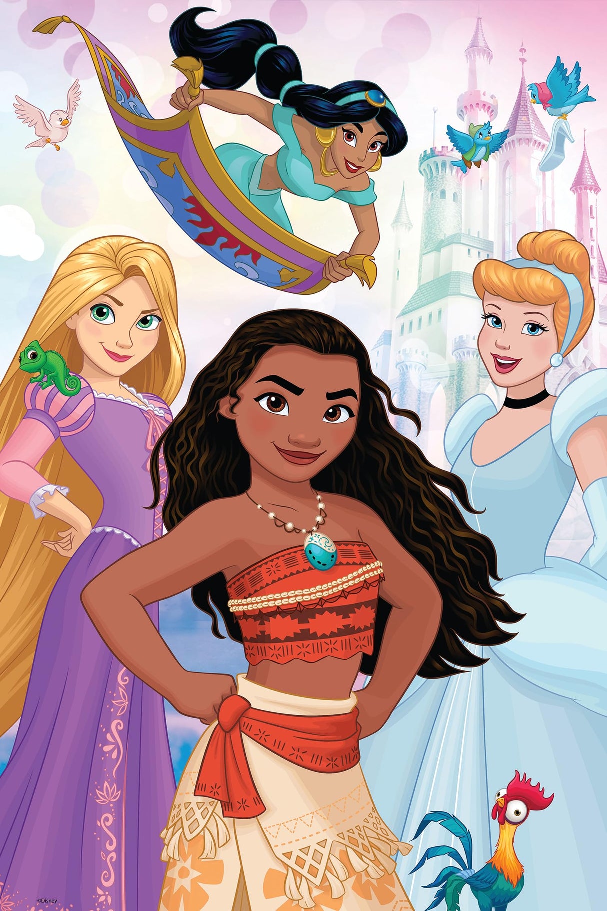 Prime 3D | Disney | Princess | 200 Piece 3D Jigsaw Puzzle for Adults & Kids | Finished Size 12" x 18" | Challenging & Fun for Kids & Families | Immersive 3D Lenticular Effect Prime 3D