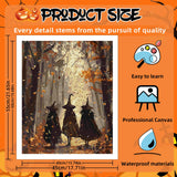 Reivworl Halloween Paint by Numbers Kit for Adults, Witch Paint by Numbers, Adult Paint by Number Kits for Gifts and Home Wall Decor 16x20 Inch Reivworl