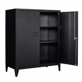 SISESOL Storage Cabinet with Doors and Shelves,40" Metal Storage Cabinet with Lock Door Adjustable Shelf,File Cabinet for Office Storage Cabinet, Home,School,Kitchen,Garage Storage Tool Wall Cabinet SISESOL